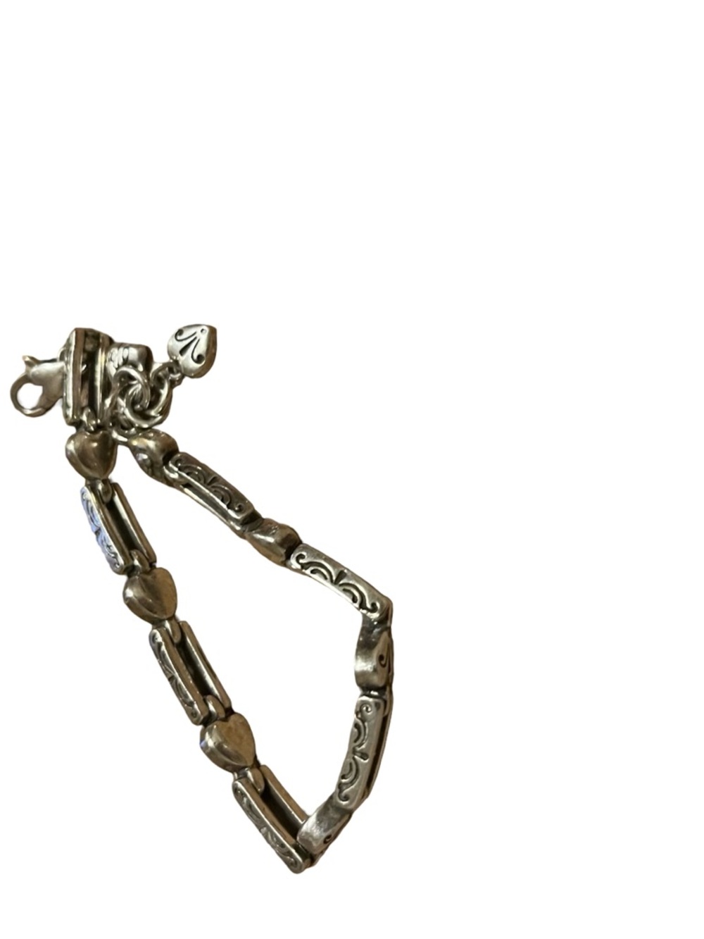 Brighton Pompeii  Bracelet 8 inch’s silver heart bracelet - link heart bracelet
